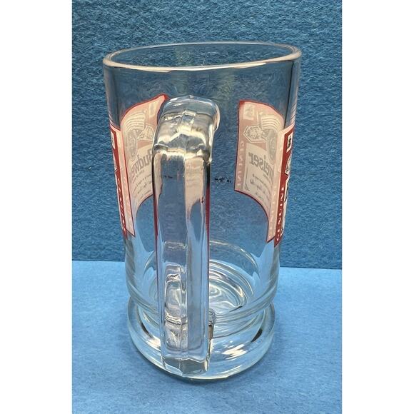 Vintage Budweiser Anheuser Busch Beer Mug Stein Glass 6” Tall - Picture 4 of 7